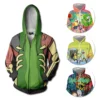 OneHeroSuits Cozy Hoodies Rick And Morty Hoodies Creative 3D Print Pullover Hooded Sweatshirt Ver.1