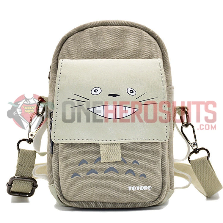 Totoro Smile Printed Waist Bag 3 Pocket - OneHeroSuits Accessories 6 Totoro Smile Printed Waist Bag 3 Pocket - OneHeroSuits Accessories