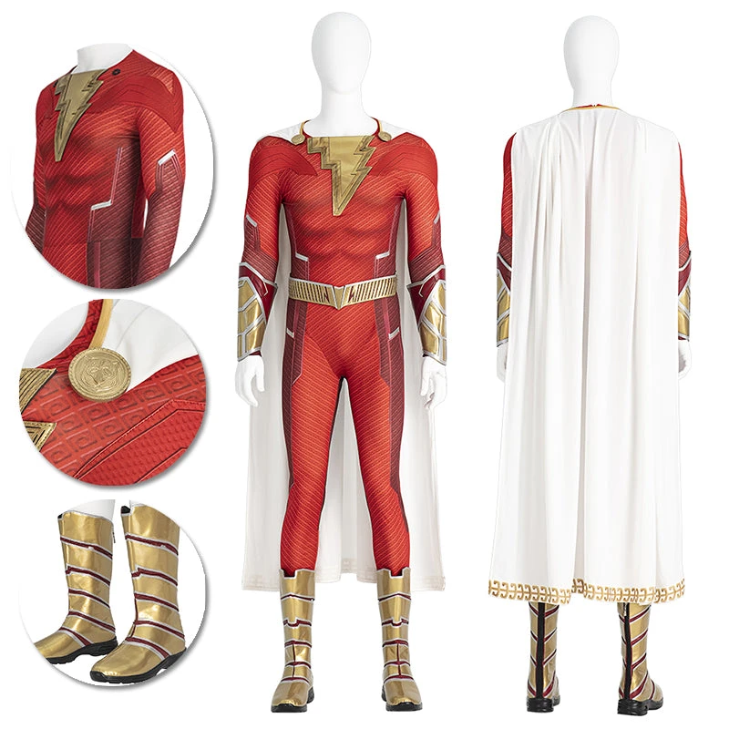 OneHeroSuits Shazam 2 Cosplay Costumes Shazam Fury Of The Gods Suits 3 OneHeroSuits Shazam 2 Cosplay Costumes Shazam Fury Of The Gods Suits