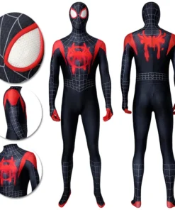 OneHeroSuits Zentai/Jumpsuit Spider-Man Into The Spider-Verse Miles Morales Cosplay Costume HD Printed Jumpsuits