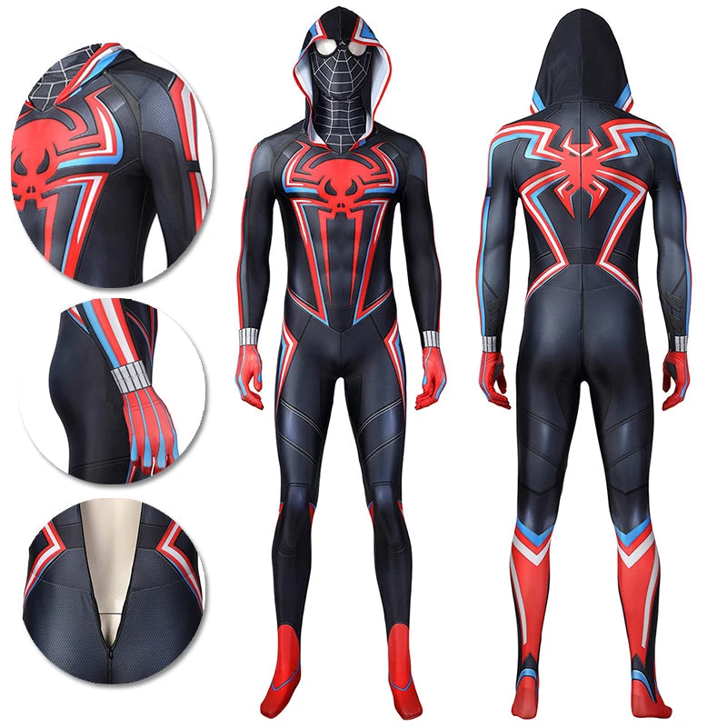 OneHeroSuits Zentai/Jumpsuit Spider-man Miles Morales 2099 Cosplay Costume Miles Morales PS5 Bodysuit 3 OneHeroSuits Zentai/Jumpsuit Spider-man Miles Morales 2099 Cosplay Costume Miles Morales PS5 Bodysuit