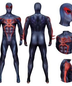 OneHeroSuits Spiderman 2099 V2 Edition Cosplay Costumes Miguel O'Hara Bodysuits