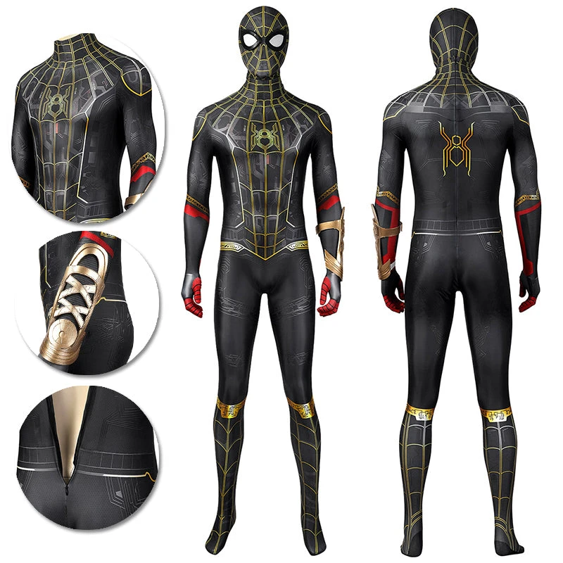 OneHeroSuits Spiderman No Way Home Cosplay Costume Spiderman 3D Printed Spandex Suit Zentai/Jumpsuit 3 OneHeroSuits Spiderman No Way Home Cosplay Costume Spiderman 3D Printed Spandex Suit Zentai/Jumpsuit