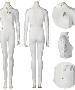 OneHeroSuits Star Trek Cosplay Costume Strange New Worlds Nurse Chapel White Jumpsuit