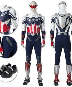 The Falcon Sam Wilson Cosplay Costumes Captain America OneHeroSuits