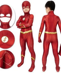 OneHeroSuits The Flash Cosplay Suit For Kids - Christmas Gift Ideas For Children Expert-level Cosplay Bodysuit & Zentai