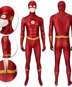 OneHeroSuits Sales Store 34 OneHeroSuits Expert-level Cosplay Bodysuit & Zentai The Flash Season 5 Cosplay Suit Detail Printed Edition