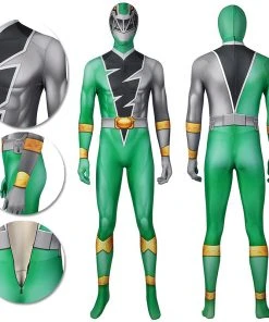 1herosuits Costumes The Green Ranger Cosplay Costume Ryusoul Green Spandex Suit