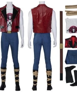 OneHeroSuits Thor 4 Love And Thunder Cosplay Costumes Red Vest Top Level Suits