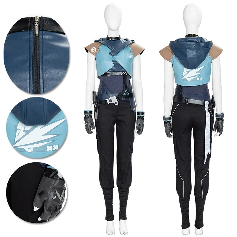 OneHeroSuits Valorant Jett Cosplay Costumes Movie Level 3 OneHeroSuits Valorant Jett Cosplay Costumes Movie Level