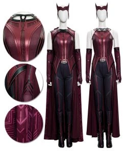 OneHeroSuits Wanda Costume WandaVision 2021 Scarlet Witch New Cosplay Suit Costumes