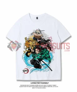 OneHeroSuits Demon Slayer Creative Print Anime T-shirt Seven Colors