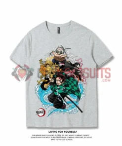 OneHeroSuits Demon Slayer Creative Print Anime T-shirt Seven Colors