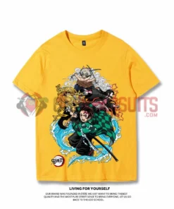 OneHeroSuits Demon Slayer Creative Print Anime T-shirt Seven Colors