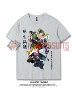 OneHeroSuits Demon Slayer Nine Swordsmen Creative Print Anime T-shirt