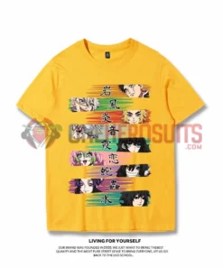 OneHeroSuits Demon Slayer Creative Print Anime Nine Swordsmen Colorful T-shirt