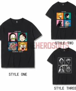 OneHeroSuits Demon Slayer Creative Print Anime T-shirt Three Styles Available