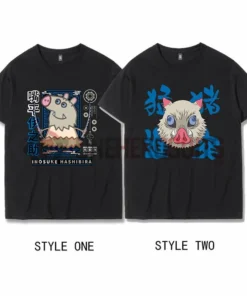 OneHeroSuits Demon Slayer Creative Print Anime Inosuke T-shirt Two Styles Available