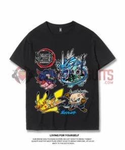 OneHeroSuits Demon Slayer Creative Print Anime Inosuke Character Combination T-shirt