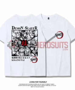 OneHeroSuits Demon Slayer Creative Print Anime T-shirt Kyoujurou/Giyuu/Kochou Shinobu