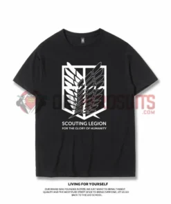 OneHeroSuits Attack On Titan Creative Print Anime Wings Of Liberty T-shirt