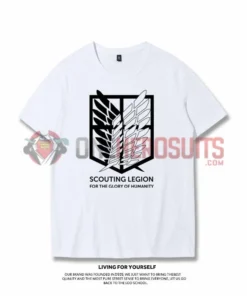 OneHeroSuits Attack On Titan Creative Print Anime Wings Of Liberty T-shirt