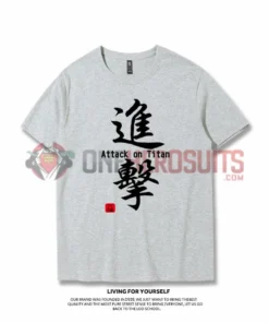 OneHeroSuits Attack On Titan Creative Print Anime Wings Of Liberty T-shirt