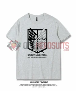 OneHeroSuits Attack On Titan Creative Print Anime Wings Of Liberty T-shirt