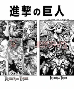 OneHeroSuits Attack On Titan Creative Print Anime The Nine Titan T-shirt