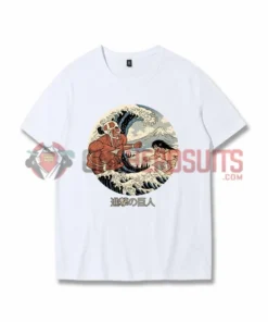 OneHeroSuits Attack On Titan Creative Print Anime Ukiyoe T-shirt