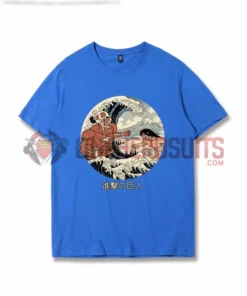 OneHeroSuits Attack On Titan Creative Print Anime Ukiyoe T-shirt