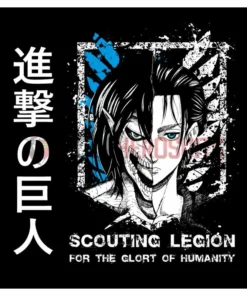 OneHeroSuits Attack On Titan Creative Print Anime T-shirt Eren/Wings Of Liberty