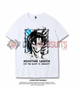 OneHeroSuits Attack On Titan Creative Print Anime T-shirt Eren/Wings Of Liberty