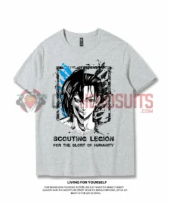 OneHeroSuits Attack On Titan Creative Print Anime T-shirt Eren/Wings Of Liberty