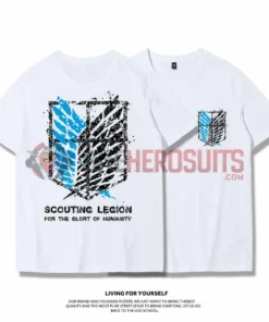 OneHeroSuits Attack On Titan Creative Print Anime T-shirt Eren/Wings Of Liberty