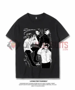 OneHeroSuits Jujutsu Kaisen Creative Print Anime T-shirt Gojo Satoru/Geto Suguru