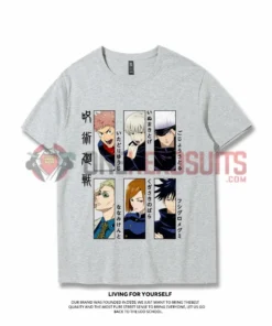 OneHeroSuits Jujutsu Kaisen Creative Print Anime T-shirt Fushiguro Megumi/Itadori Yuji
