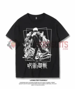 OneHeroSuits Jujutsu Kaisen Creative Print Anime Gojo Satoru Cotton T-shirt