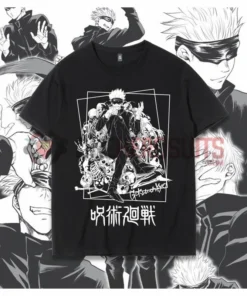 OneHeroSuits Jujutsu Kaisen Creative Print Anime Gojo Satoru Cotton T-shirt