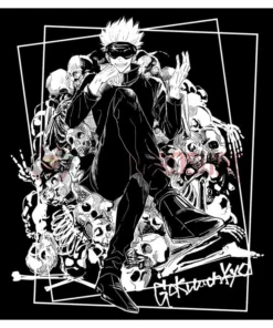 OneHeroSuits Jujutsu Kaisen Creative Print Anime Gojo Satoru Cotton T-shirt