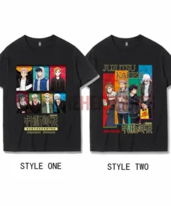 OneHeroSuits Jujutsu Kaisen Creative Print Anime Joint T-shirt Fushiguro Megumi/Inumaki Toge