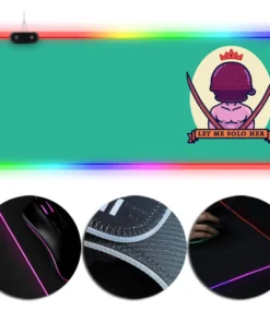 OneHeroSuits Elden Ring Let Me Solo Her Printed Mouse Pad With RGB Lighting