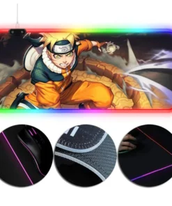 OneHeroSuits RGB Gaming Mouse Pad Naruto Uzumaki Creative Printing Extra Large