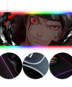 OneHeroSuits RGB Gaming Mouse Pad Naruto Itachi Uchiha Printing Extra Large