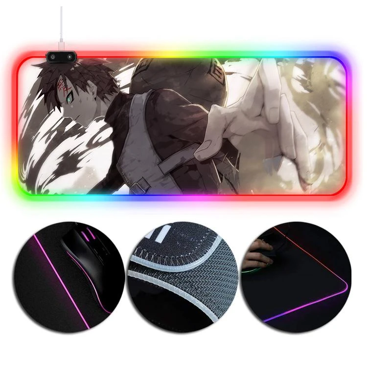 OneHeroSuits Gaara The Fourth Kazekage Printing RGB LED Gaming Mouse Pad Extra Large 3 OneHeroSuits Gaara The Fourth Kazekage Printing RGB LED Gaming Mouse Pad Extra Large