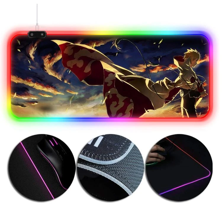OneHeroSuits Naruto Hokage Anime Printing RGB LED Mouse Pad Extra Large 3 OneHeroSuits Naruto Hokage Anime Printing RGB LED Mouse Pad Extra Large