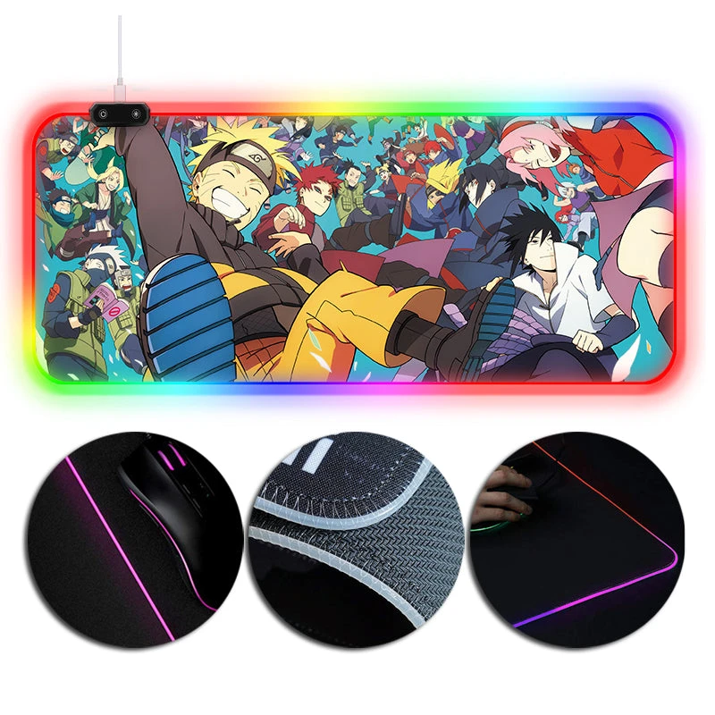 OneHeroSuits Naruto Characters Printed RGB Gaming Mouse Pad Extra Large Size 3 OneHeroSuits Naruto Characters Printed RGB Gaming Mouse Pad Extra Large Size