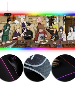 OneHeroSuits Naruto Ichiraku Ramen Printed RGB Gaming Mouse Pad Extra Large Size