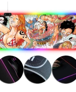 OneHeroSuits RGB Gaming Mouse PAD The Straw Hat Pirates Creative Printing Extra Large