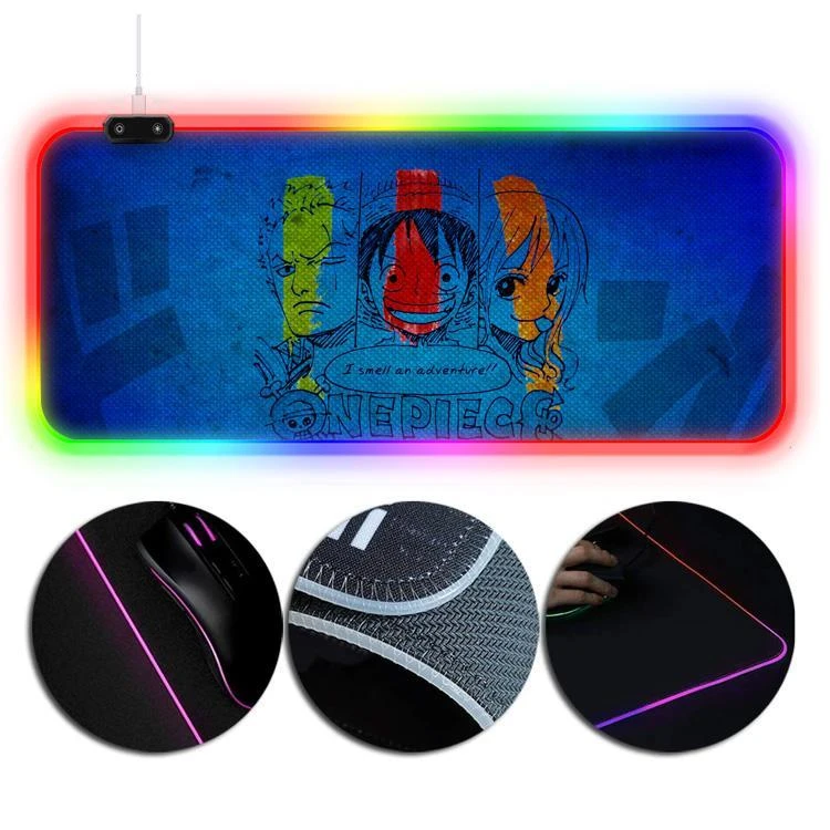 OneHeroSuits Anime Printing RGB Gaming Mouse Pad Straw Hat Pirates Edition Extra Large 3 OneHeroSuits Anime Printing RGB Gaming Mouse Pad Straw Hat Pirates Edition Extra Large